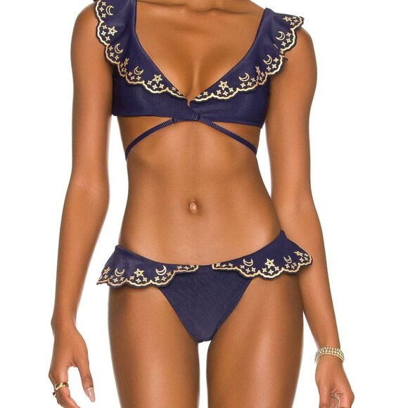 Beach RiotChloe Bikini Bottom Navy NWT Size XL